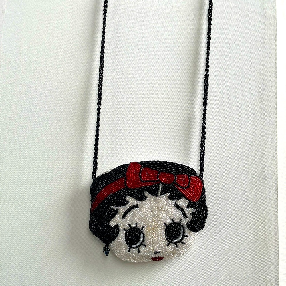 Betty Boop Beaded Evening Crossbody Bag